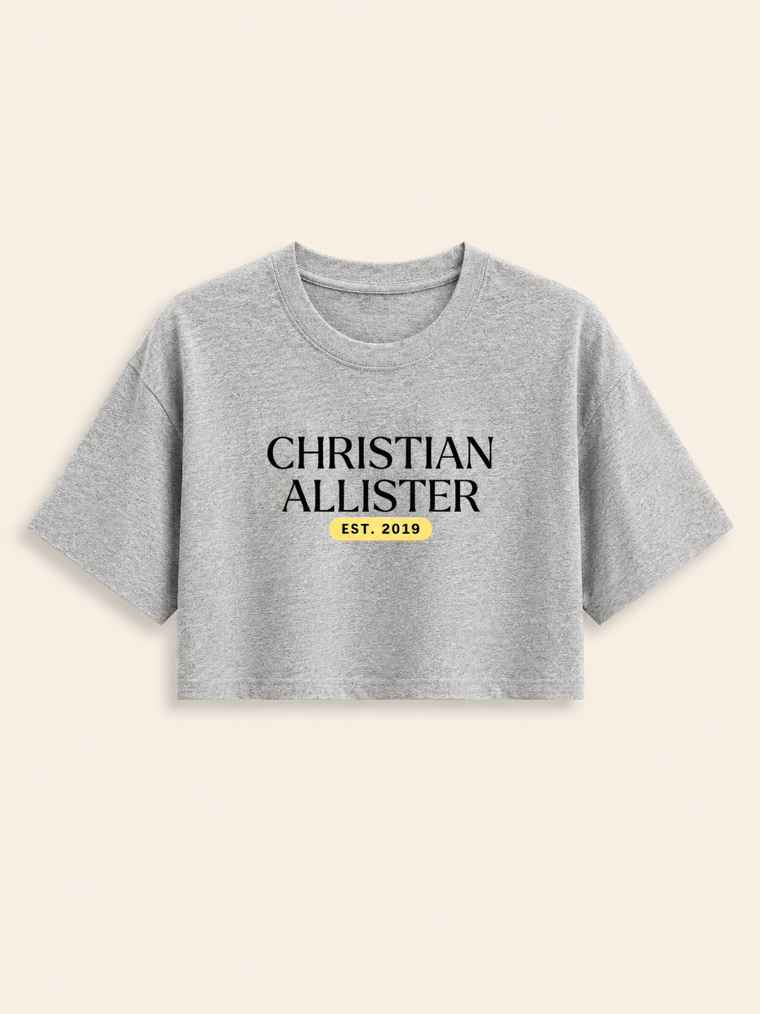 Christian Allister Cropped Loose Fit Shirt. The made men series, the maddest obsession merch, dark romance merch