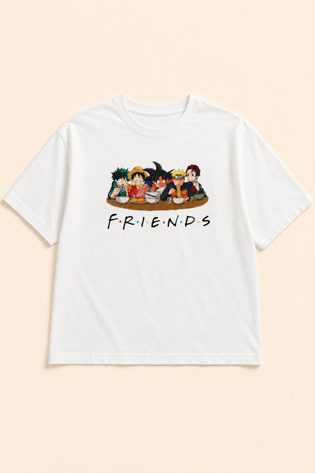 Friends Anime Oversize T-Shirt
