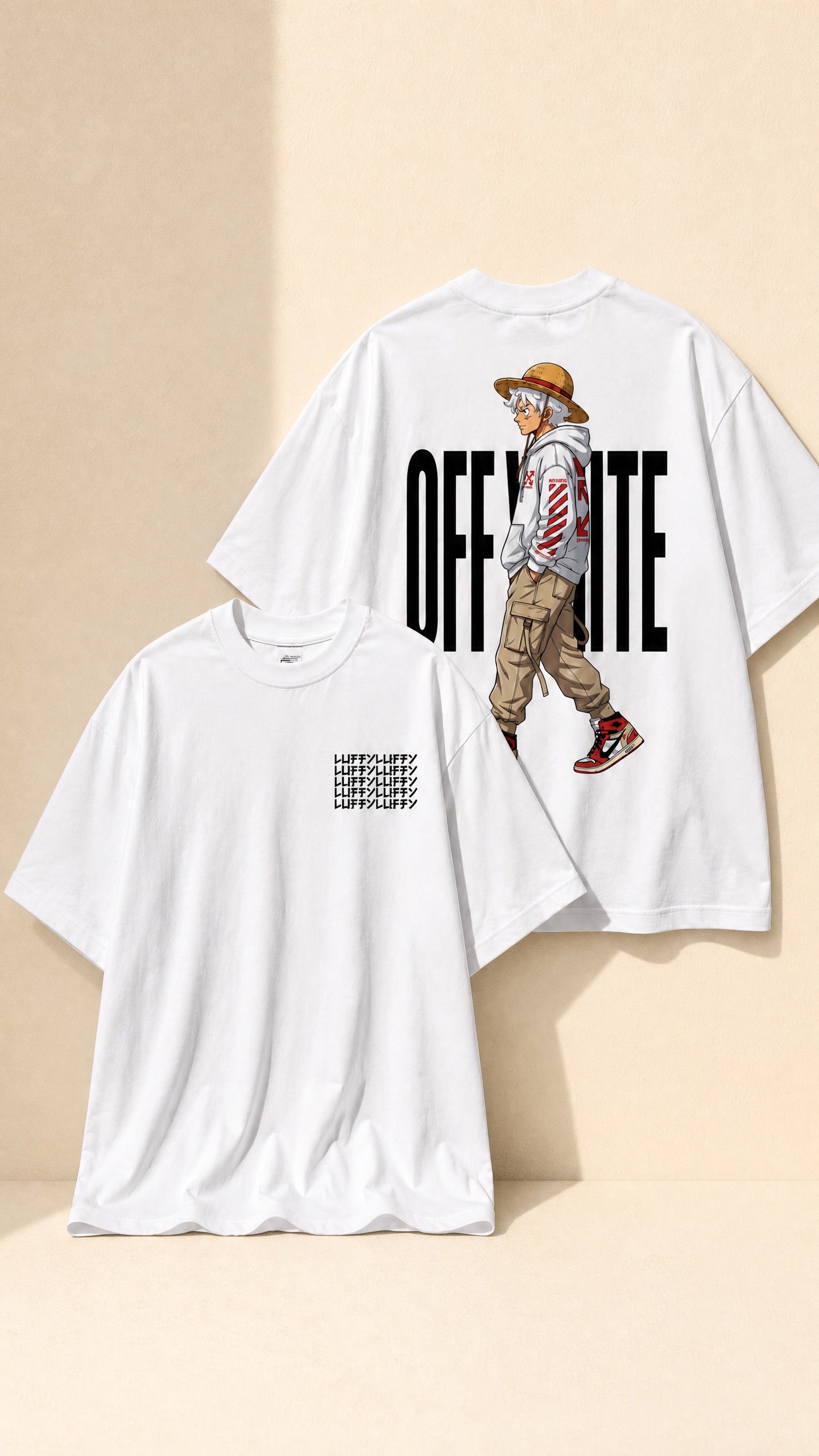 sungod nika monkey d luffy one piece oversize heavy cotton streetwear tshirt, one piece merch